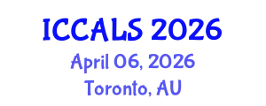International Conference on Communication and Linguistics Studies (ICCALS) April 06, 2026 - Toronto, Australia