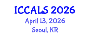 International Conference on Communication and Linguistics Studies (ICCALS) April 13, 2026 - Seoul, Republic of Korea