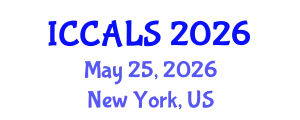 International Conference on Communication and Linguistics Studies (ICCALS) May 25, 2026 - New York, United States