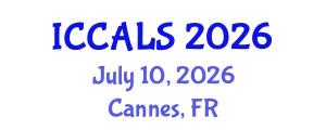 International Conference on Communication and Linguistics Studies (ICCALS) July 10, 2026 - Cannes, France