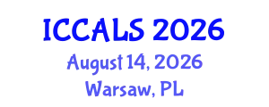International Conference on Communication and Linguistics Studies (ICCALS) August 14, 2026 - Warsaw, Poland