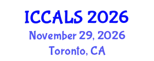 International Conference on Communication and Linguistics Studies (ICCALS) November 29, 2026 - Toronto, Canada