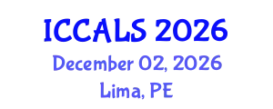 International Conference on Communication and Linguistics Studies (ICCALS) December 02, 2026 - Lima, Peru