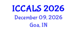 International Conference on Communication and Linguistics Studies (ICCALS) December 09, 2026 - Goa, India