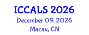 International Conference on Communication and Linguistics Studies (ICCALS) December 09, 2026 - Macau, China