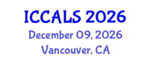 International Conference on Communication and Linguistics Studies (ICCALS) December 09, 2026 - Vancouver, Canada