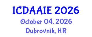International Conference on Data and Artifical Intelligence Engineering (ICDAAIE) October 04, 2026 - Dubrovnik, Croatia