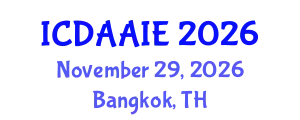 International Conference on Data and Artifical Intelligence Engineering (ICDAAIE) November 29, 2026 - Bangkok, Thailand