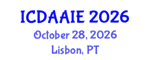 International Conference on Data and Artifical Intelligence Engineering (ICDAAIE) October 28, 2026 - Lisbon, Portugal