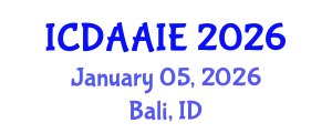 International Conference on Data and Artifical Intelligence Engineering (ICDAAIE) January 05, 2026 - Bali, Indonesia