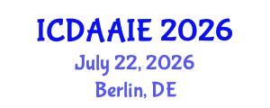 International Conference on Data and Artifical Intelligence Engineering (ICDAAIE) July 22, 2026 - Berlin, Germany