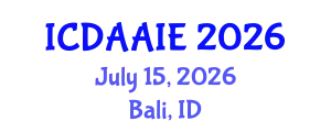 International Conference on Data and Artifical Intelligence Engineering (ICDAAIE) July 15, 2026 - Bali, Indonesia