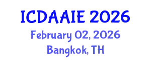 International Conference on Data and Artifical Intelligence Engineering (ICDAAIE) February 02, 2026 - Bangkok, Thailand