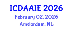 International Conference on Data and Artifical Intelligence Engineering (ICDAAIE) February 02, 2026 - Amsterdam, Netherlands