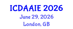 International Conference on Data and Artifical Intelligence Engineering (ICDAAIE) June 29, 2026 - London, United Kingdom