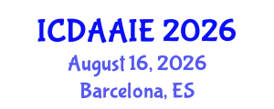International Conference on Data and Artifical Intelligence Engineering (ICDAAIE) August 16, 2026 - Barcelona, Spain