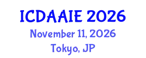 International Conference on Data and Artifical Intelligence Engineering (ICDAAIE) November 11, 2026 - Tokyo, Japan