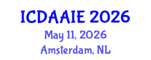 International Conference on Data and Artifical Intelligence Engineering (ICDAAIE) May 11, 2026 - Amsterdam, Netherlands