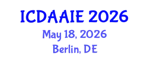 International Conference on Data and Artifical Intelligence Engineering (ICDAAIE) May 18, 2026 - Berlin, Germany