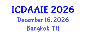 International Conference on Data and Artifical Intelligence Engineering (ICDAAIE) December 16, 2026 - Bangkok, Thailand