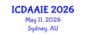 International Conference on Data and Artifical Intelligence Engineering (ICDAAIE) May 11, 2026 - Sydney, Australia