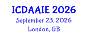 International Conference on Data and Artifical Intelligence Engineering (ICDAAIE) September 23, 2026 - London, United Kingdom