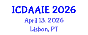 International Conference on Data and Artifical Intelligence Engineering (ICDAAIE) April 13, 2026 - Lisbon, Portugal
