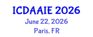 International Conference on Data and Artifical Intelligence Engineering (ICDAAIE) June 22, 2026 - Paris, France