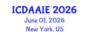International Conference on Data and Artifical Intelligence Engineering (ICDAAIE) June 01, 2026 - New York, United States