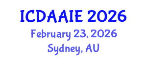 International Conference on Data and Artifical Intelligence Engineering (ICDAAIE) February 23, 2026 - Sydney, Australia
