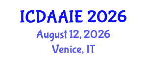 International Conference on Data and Artifical Intelligence Engineering (ICDAAIE) August 12, 2026 - Venice, Italy