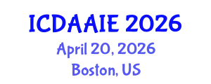 International Conference on Data and Artifical Intelligence Engineering (ICDAAIE) April 20, 2026 - Boston, United States