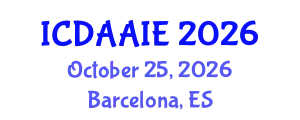 International Conference on Data and Artifical Intelligence Engineering (ICDAAIE) October 25, 2026 - Barcelona, Spain