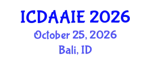 International Conference on Data and Artifical Intelligence Engineering (ICDAAIE) October 25, 2026 - Bali, Indonesia