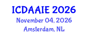 International Conference on Data and Artifical Intelligence Engineering (ICDAAIE) November 04, 2026 - Amsterdam, Netherlands