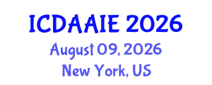 International Conference on Data and Artifical Intelligence Engineering (ICDAAIE) August 09, 2026 - New York, United States