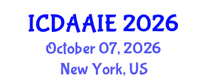 International Conference on Data and Artifical Intelligence Engineering (ICDAAIE) October 07, 2026 - New York, United States