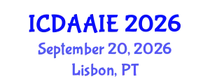 International Conference on Data and Artifical Intelligence Engineering (ICDAAIE) September 20, 2026 - Lisbon, Portugal