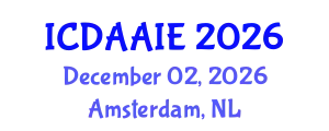 International Conference on Data and Artifical Intelligence Engineering (ICDAAIE) December 02, 2026 - Amsterdam, Netherlands