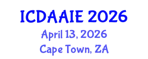 International Conference on Data and Artifical Intelligence Engineering (ICDAAIE) April 13, 2026 - Cape Town, South Africa