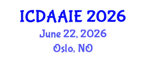 International Conference on Data and Artifical Intelligence Engineering (ICDAAIE) June 22, 2026 - Oslo, Norway