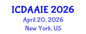 International Conference on Data and Artifical Intelligence Engineering (ICDAAIE) April 20, 2026 - New York, United States