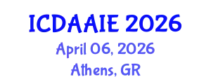 International Conference on Data and Artifical Intelligence Engineering (ICDAAIE) April 06, 2026 - Athens, Greece