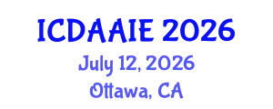 International Conference on Data and Artifical Intelligence Engineering (ICDAAIE) July 12, 2026 - Ottawa, Canada