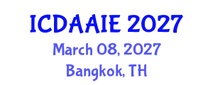 International Conference on Data and Artifical Intelligence Engineering (ICDAAIE) March 08, 2027 - Bangkok, Thailand
