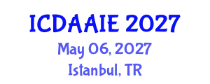 International Conference on Data and Artifical Intelligence Engineering (ICDAAIE) May 06, 2027 - Istanbul, Turkey