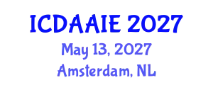 International Conference on Data and Artifical Intelligence Engineering (ICDAAIE) May 13, 2027 - Amsterdam, Netherlands