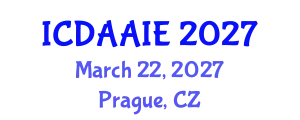 International Conference on Data and Artifical Intelligence Engineering (ICDAAIE) March 22, 2027 - Prague, Czechia