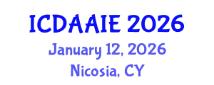 International Conference on Data and Artifical Intelligence Engineering (ICDAAIE) January 12, 2026 - Nicosia, Cyprus