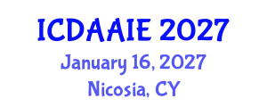 International Conference on Data and Artifical Intelligence Engineering (ICDAAIE) January 16, 2027 - Nicosia, Cyprus